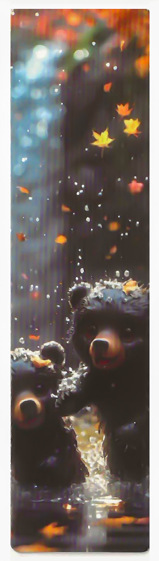 Lot de 6 marque-pages 15*4cm, impression 1 face sur papier cartonné épais, les animaux tout doux 3D