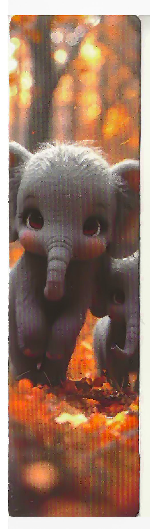 Lot de 6 marque-pages 15*4cm, impression 1 face sur papier cartonné épais, les animaux tout doux 3D