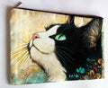 Trousse cosmétiques multifonctions en polyester, impression double face, 27cm * 17cm, "Que regardes-tu Bella ?"